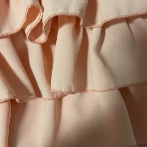 pink ruffled tube top (size 2 or small) - Picture 3 of 4